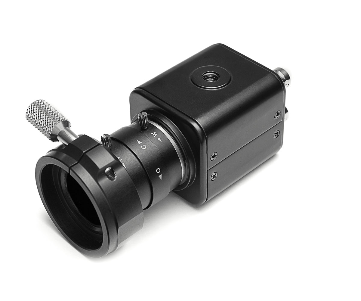 Bolex 13X viewfinder adapter to CCTV HD-SDI, Camera with 2.8-12mm Lens