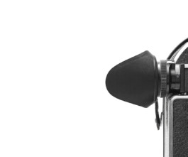 10X Viewfinder of the Bolex REX3 on a White Background. 