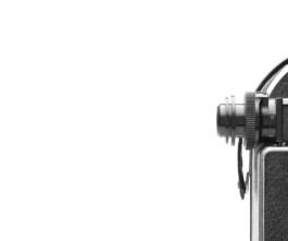 10X Viewfinder of the Bolex REX3 on a White Background without rubber. eyecup. 