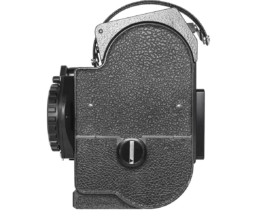 Side of Bolex EBM showcased on white background.