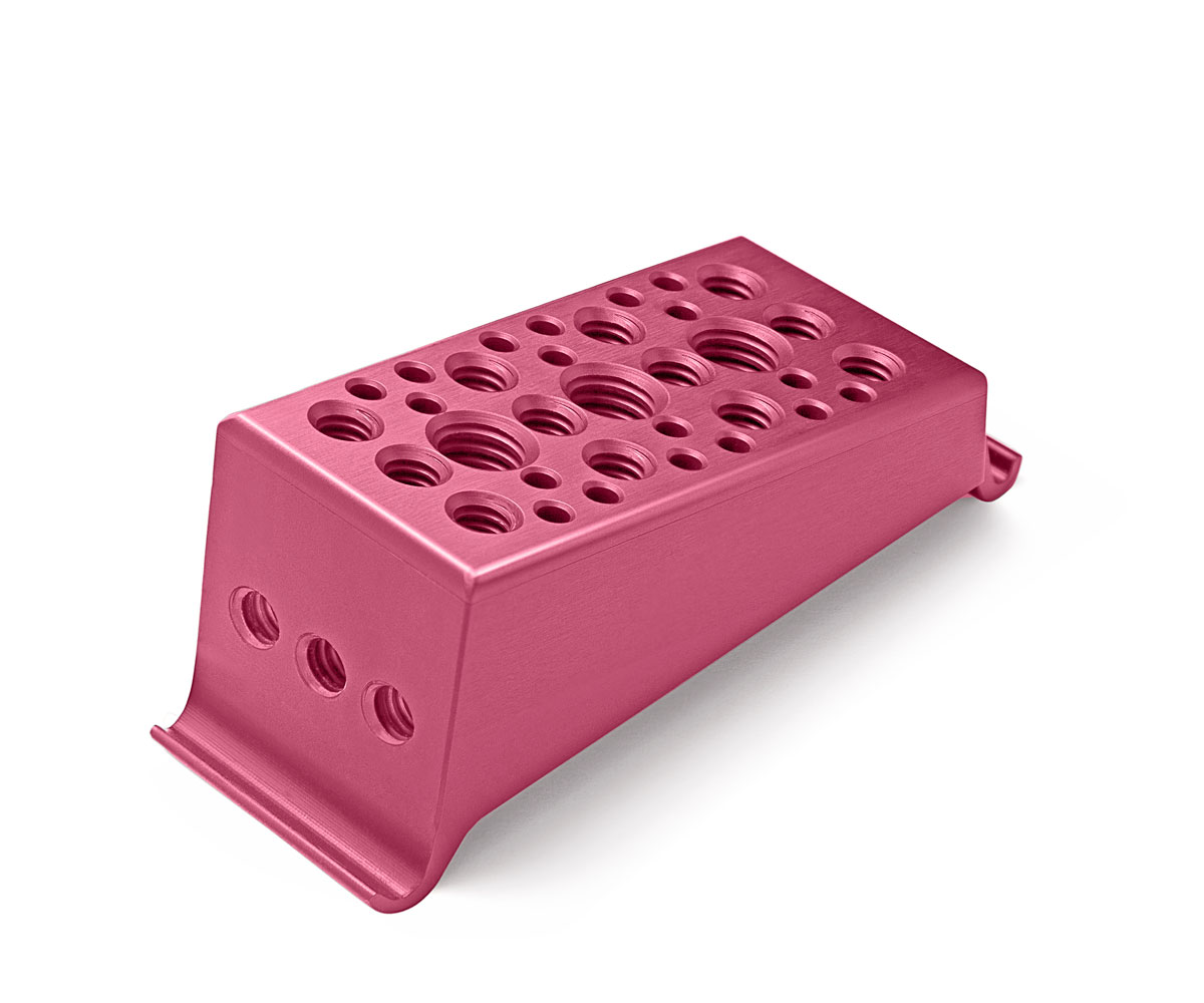 Bolex pink top Plate showcased on white background.