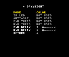 Video assist settings displayed on an external monitor, showing detailed adjustments for optimal video output. 
