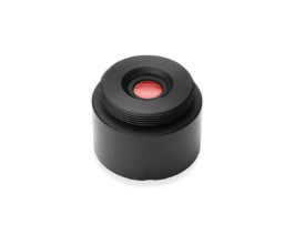M12 lens adapter for SDI/HDMI video assist systems and 10x viewfinder, machined from high-grade billet alloy. 