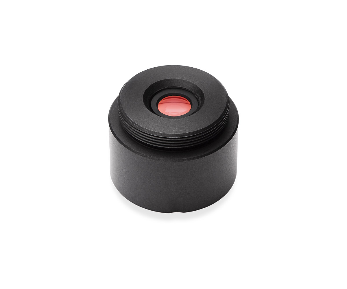 M12 lens adapter for SDI/HDMI video assist systems and 10x viewfinder, machined from high-grade billet alloy.