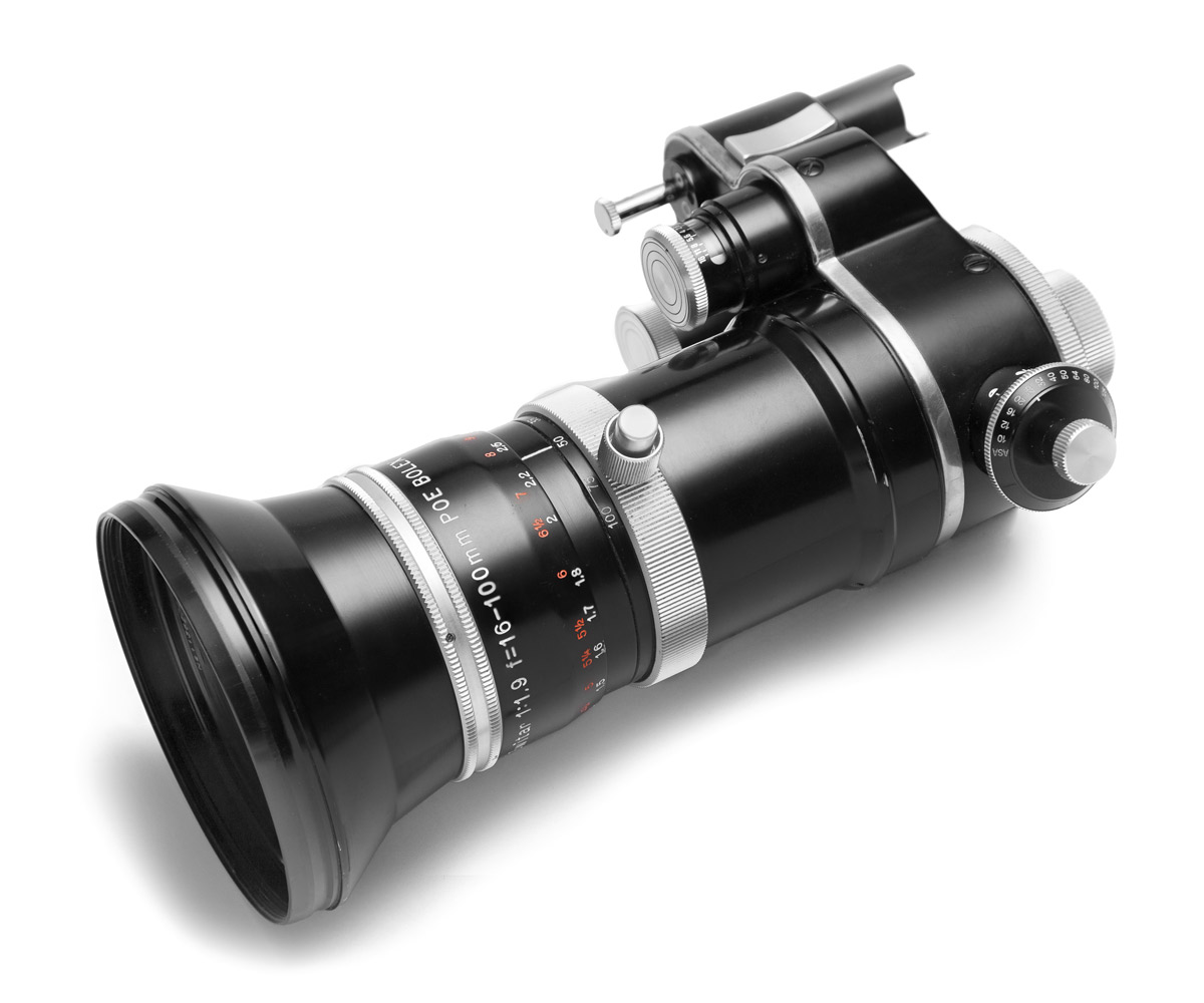 Kern Vario-Switar 16–100mm f/1.9 POE C-Mount Lens for Bolex H16 RX (S/N 1136204)