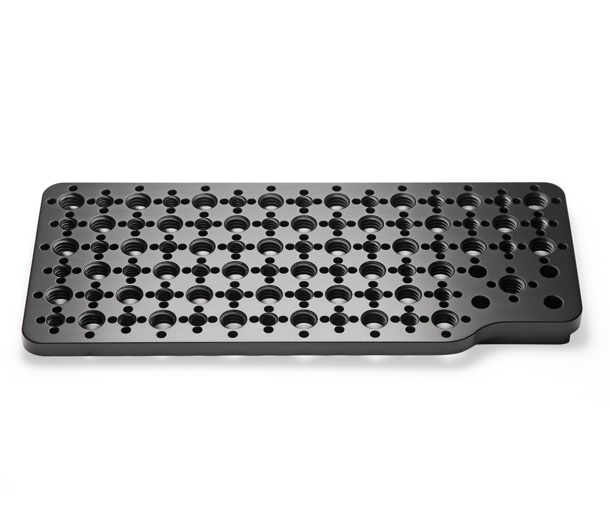 Bolfix SR3 Cheeseplate for ARRI SR3 cameras with ARRI-pattern threaded mounting points