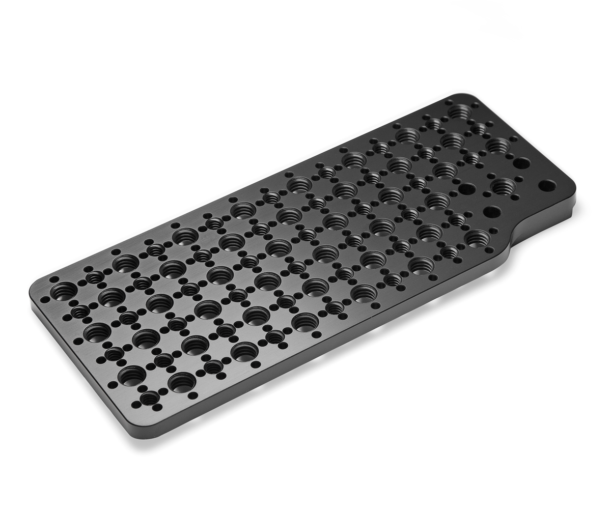 Bolfix SR3 Cheeseplate for ARRI SR3 cameras with ARRI-pattern threaded mounting points