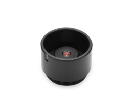 M12 lens adapter for SDI/HDMI video assist systems and 10x viewfinder, machined from high-grade billet alloy. 