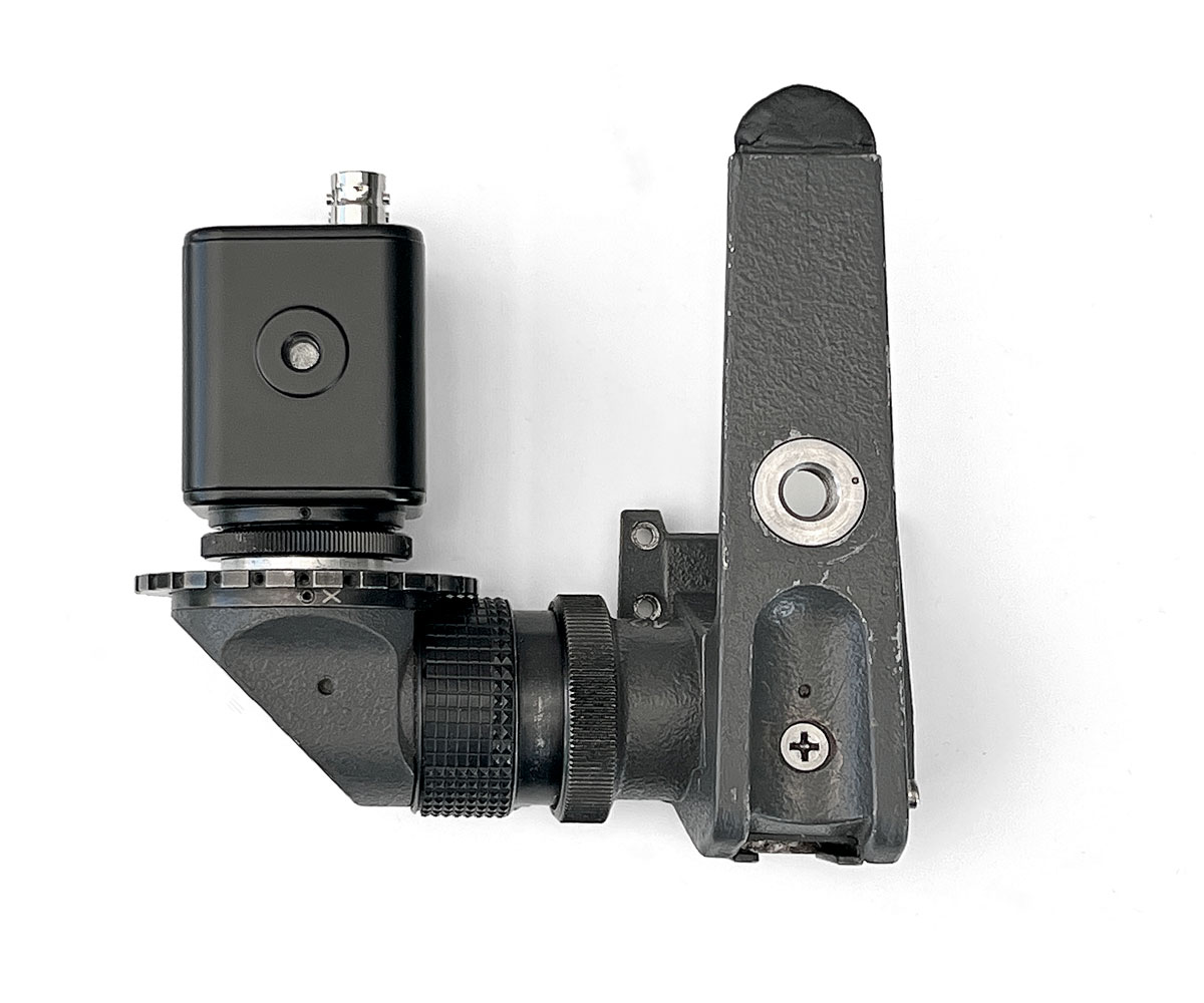 ARRI SR3 video top handle with optics elbow, spacer and locking ring for video tap installation