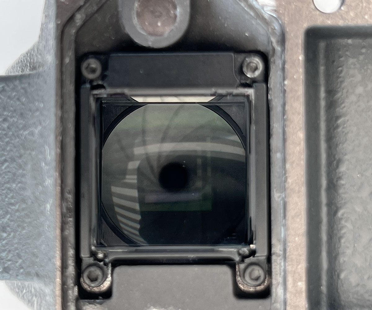 ARRI SR3 video top handle with optics elbow, spacer and locking ring for video tap installation