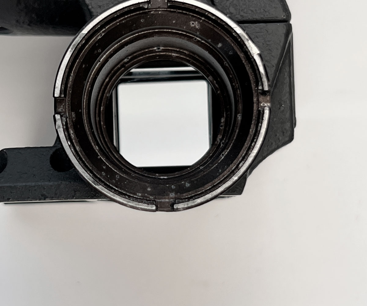 ARRI SR3 video top handle with optics elbow, spacer and locking ring for video tap installation